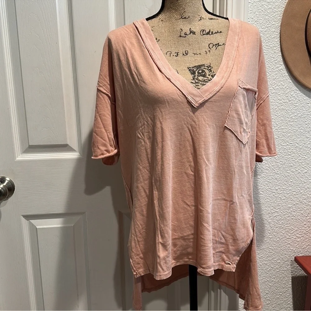 Free People We The Free | Keep Me V-Neck Tee | Small